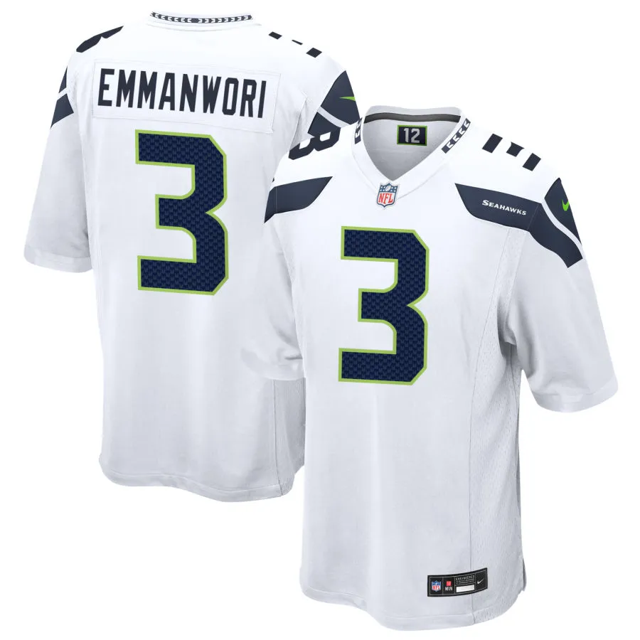 Youth Seattle Seahawks #3 Nick Emmanwori Nike White Limited Jersey