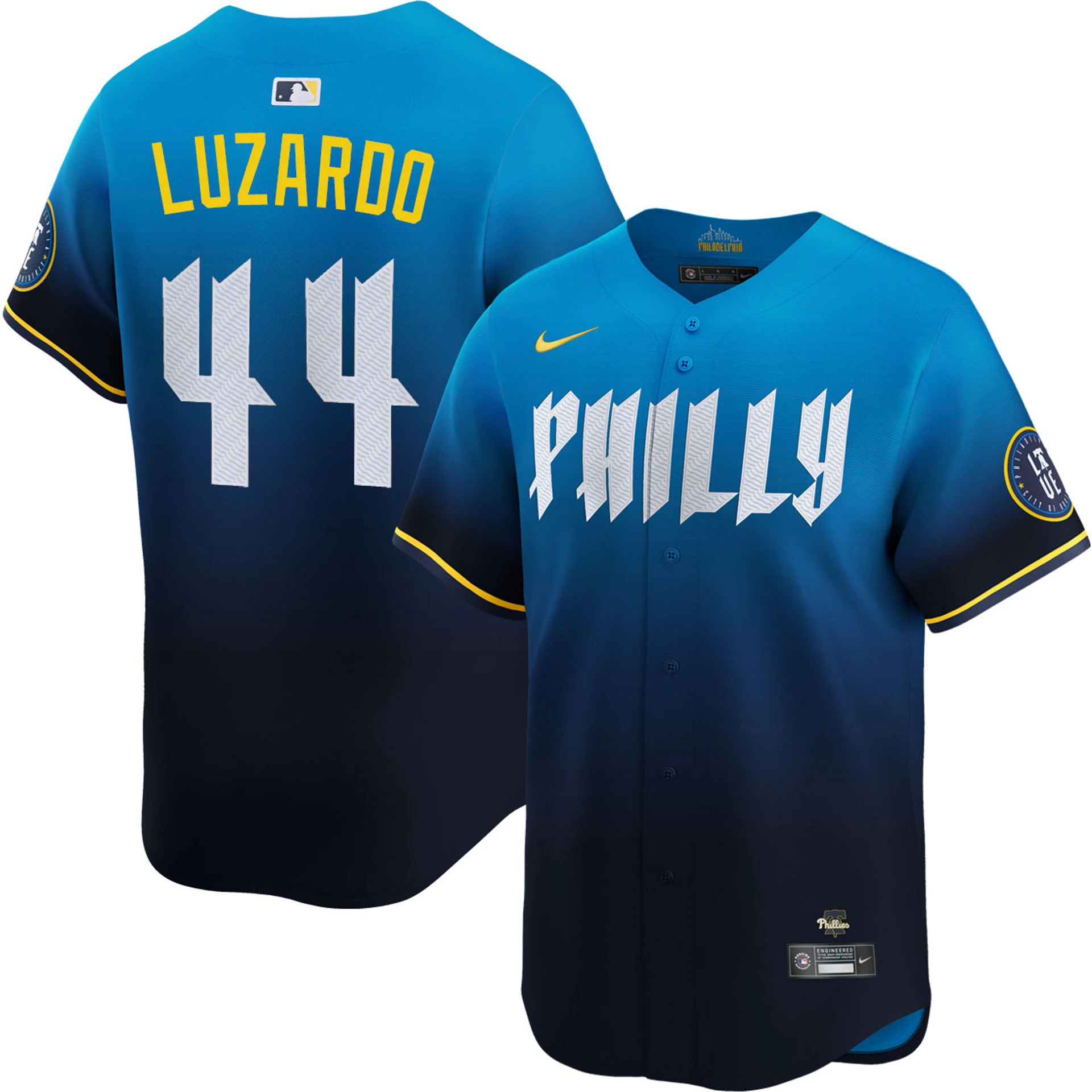 Youth Philadelphia Phillies #44 Jesus Luzardo Nike Blue 2024 City Connect Limited Player Jersey