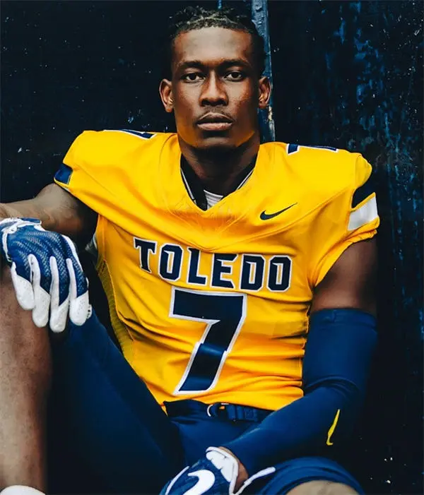 Toledo Rockets Custom 2025 Gold Football Game Jersey