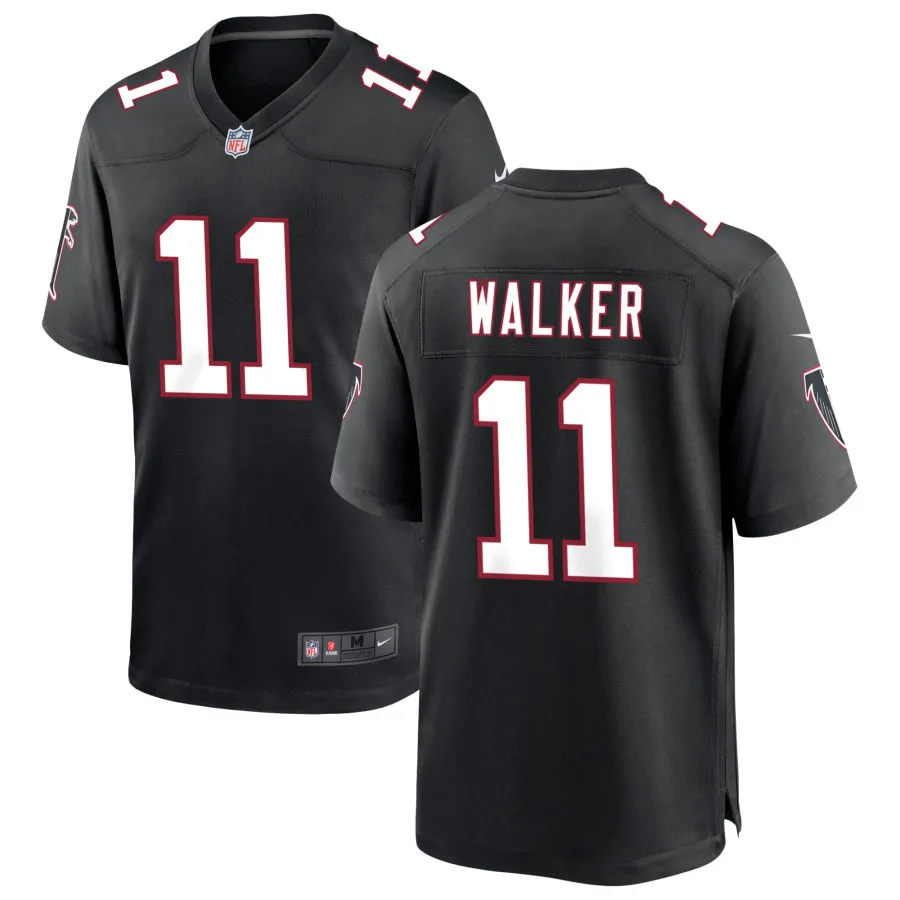 Youth Atlanta Falcons #11 Jalon Walker Nike Black Throwback Limited Jersey