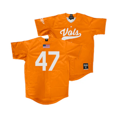Tennessee Volunteers #47 Robinson Martin Nike Orange Vols College Baseball Game Jersey