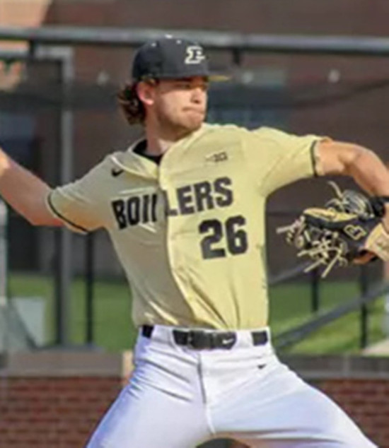 Purdue Boilermakers #26 Cole Van Assen Yellow College Baseball Game Jersey