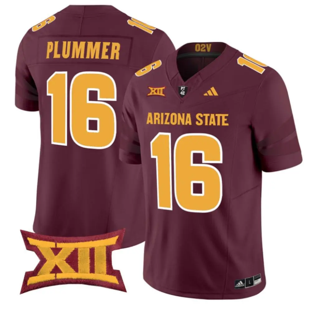 Arizona State Sun Devils #16 Jake Plummer 2025 XII Maroon Football Game Jersey Arizona State Sun Devils #16 Jake Plummer 2025 XII Maroon Football Game Jersey