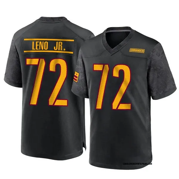 Mens Washington Commanders #72 Josh Conerly Jr. Black Alternate Vapor Limited Jersey