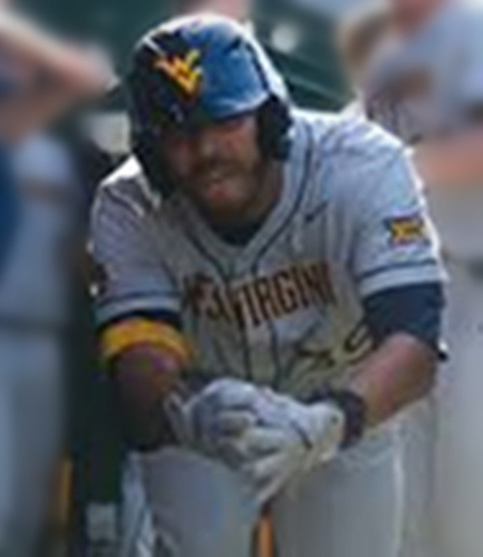 West Virginia Mountaineers #39 Kyle West Gray College Baseball Game Jersey