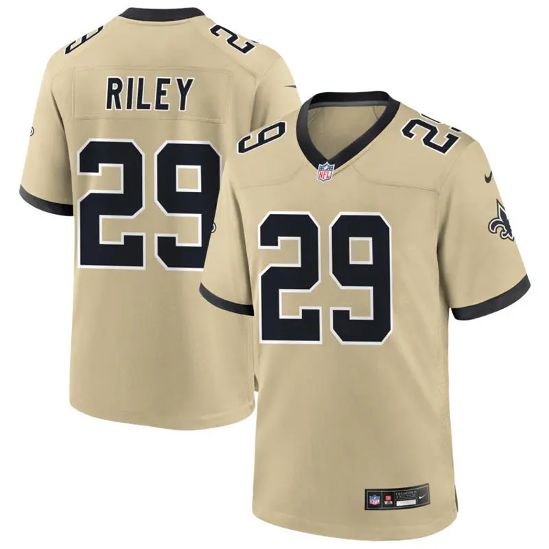 Youth New Orleans Saints #29 Quincy Riley Nike Gold Gameday Golds Alternate F.U.S.E. Limited Jersey