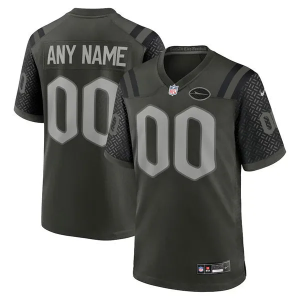 New York Jets Custom Gotham Green 2025 Rivalries Collection Limited Jersey
