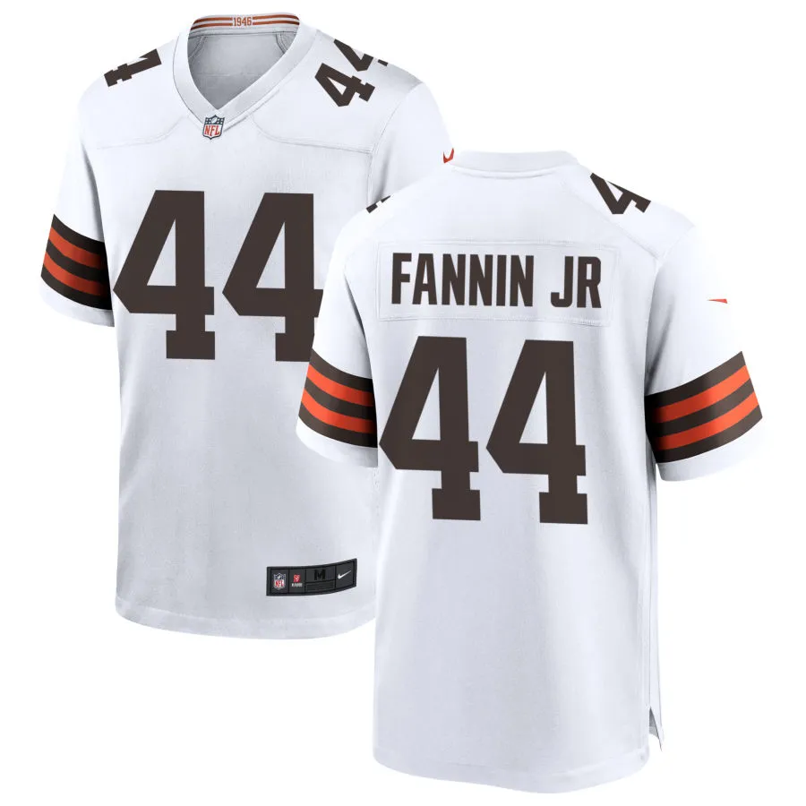 Youth Cleveland Browns #44 Harold Fannin Jr. Nike White Away Limited Jersey