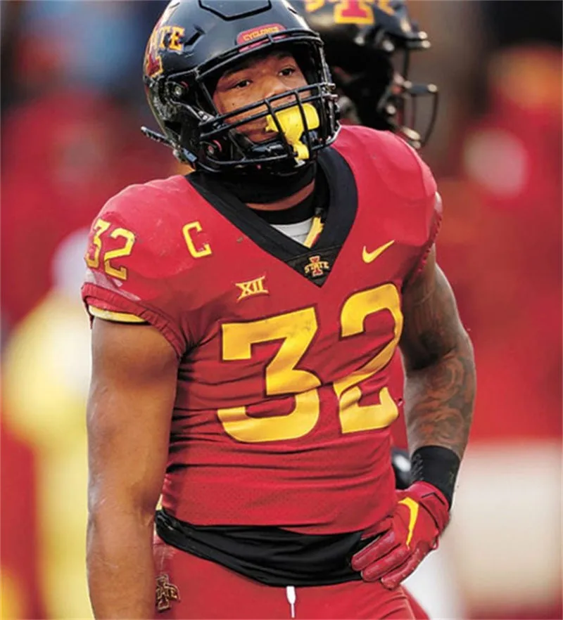 Iowa State Cyclones #32 David Montgomery Nike 2019 Cardinal College Football Jersey