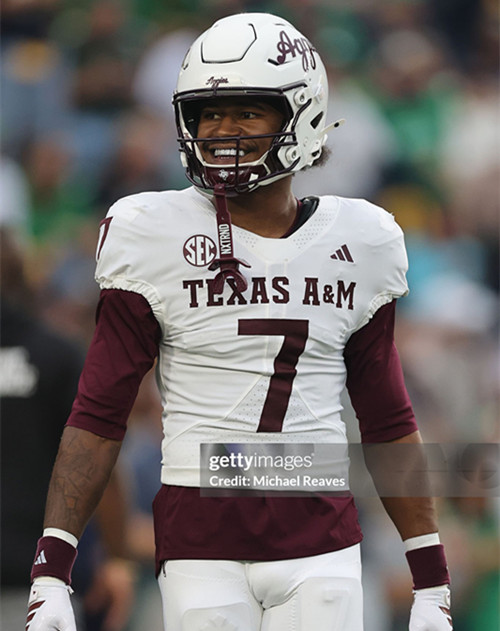 Texas A&M Aggies #7 KC Concepcion 2025 White College Football Game Jersey
