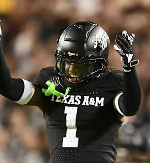 Texas A&M Aggies #1 Bryce Anderson 2025 Black College Football Game Jersey