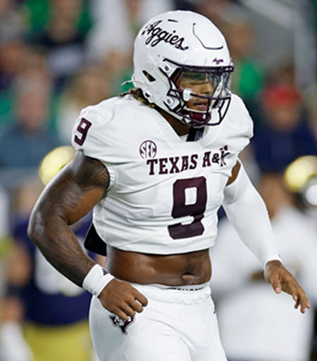 Texas A&M Aggies #9 Cashius Howell 2025 White College Football Game Jersey