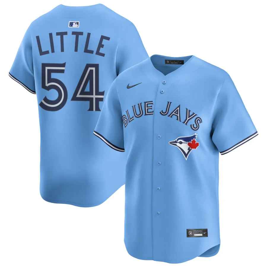 Mens Toronto Blue Jays #54 Brendon Little Nike Powder Blue Alternate Limited Player Jersey