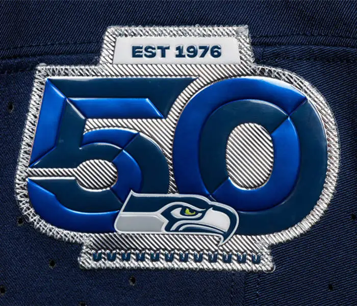 Seattle Seahawks 50th Season anniversary Jersey Patch