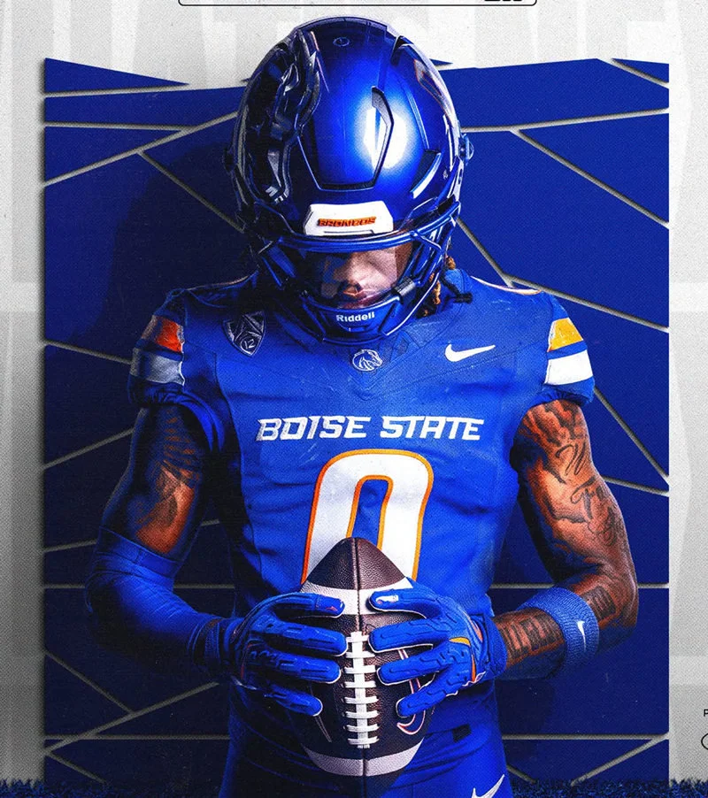 Boise State Broncos #0 Dylan Riley Nike 2026 Royal College Football Game Jersey