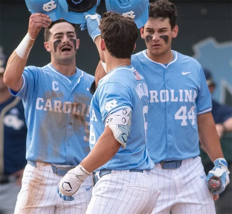 North Carolina Tar Heels Custom 2026 Blue Carolina Baseball Game Jersey