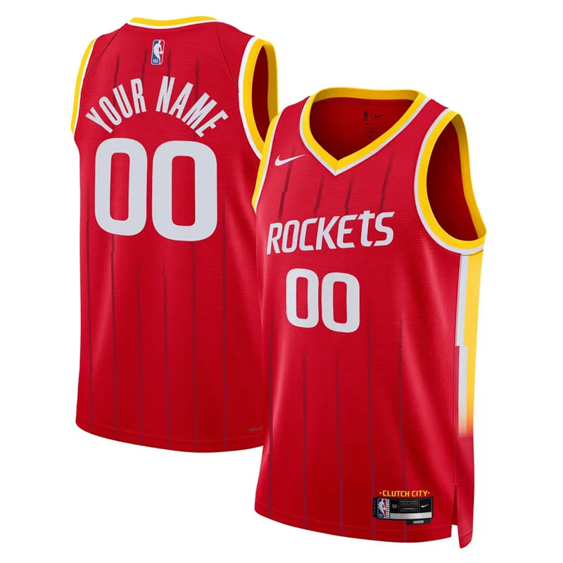 Houston Rockets Custom 2026 Red Icon Edition Swingman Jersey