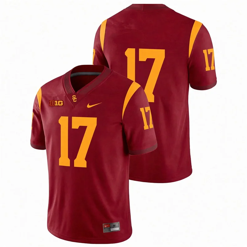 USC Trojans #17 Kayden Dixon-Wyatt Nike Cardinal Football Game Jersey