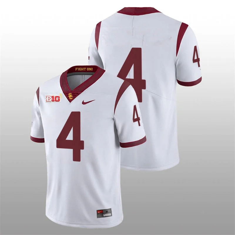 USC Trojans #4 Trent Mosley Nike White Football Game Jersey USC Trojans #4 Trent Mosley Nike White Football Game Jersey