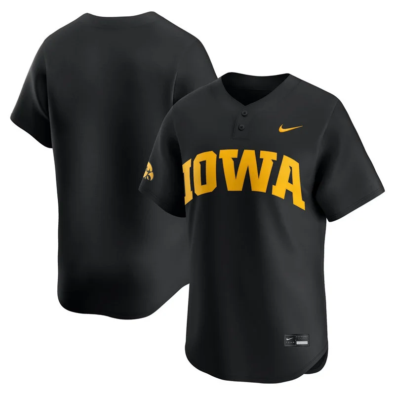 Iowa Hawkeyes Blank Nike HomeBlack Limited Baseball Jersey Iowa Hawkeyes Blank Nike HomeBlack Limited Baseball Jersey
