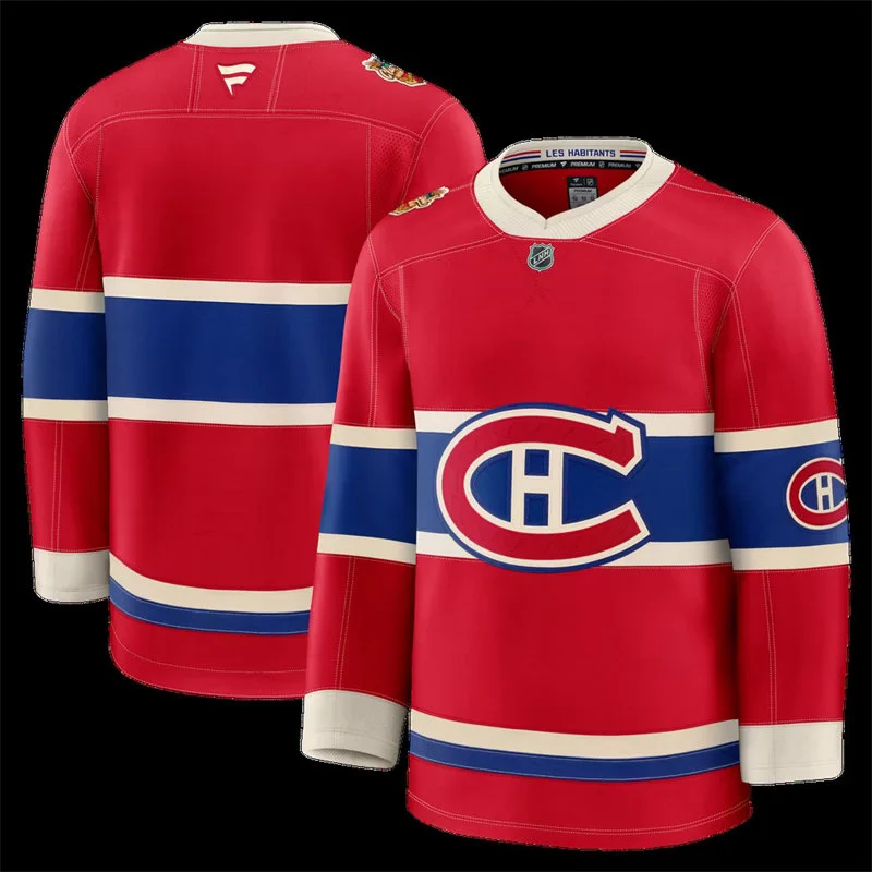 Men's Montreal Canadiens Blank Fanatics Red 2026 NHL Heritage Classic Team Jersey