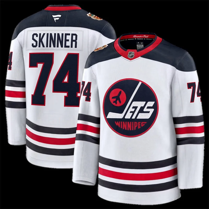 Men's Winnipeg Jets #74 Stuart Skinner Fanatics White 2026 NHL Heritage Classic Premium Jersey