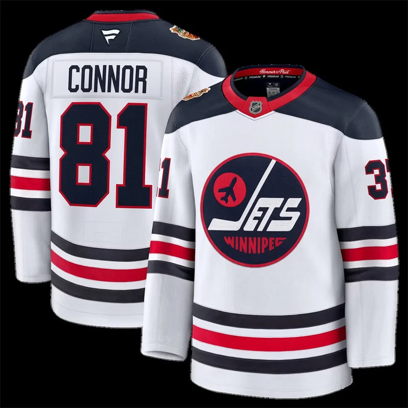 Men's Winnipeg Jets #81 Kyle Connor Fanatics White 2026 NHL Heritage Classic Premium Jersey