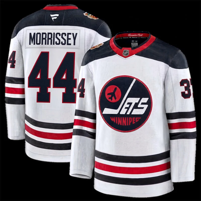 Men's Winnipeg Jets #44 Josh Morrissey Fanatics White 2026 NHL Heritage Classic Premium Jersey