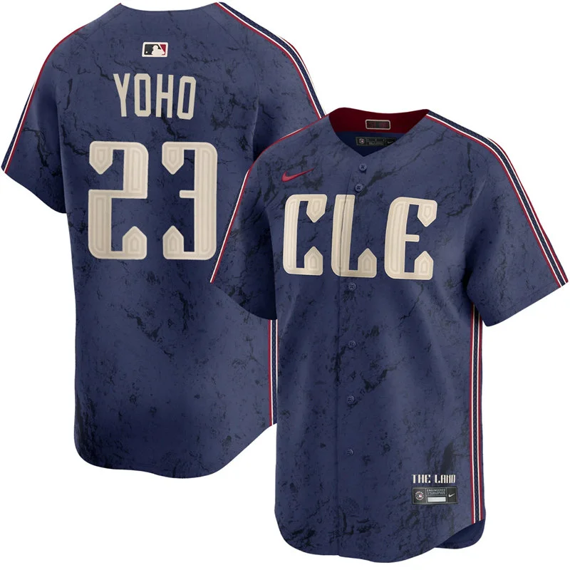 Mens Cleveland Guardians #23 Craig Yoho Navy City Connect Limited Jersey
