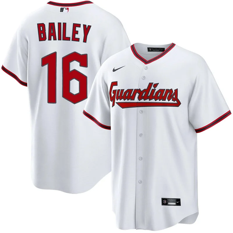 Mens Cleveland Guardians #16 Patrick Bailey  White Home Limited Jersey