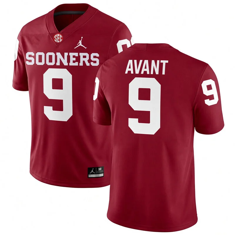 Oklahoma Sooners #9 Lloyd Avant 2026 Crimson Football Game Jersey