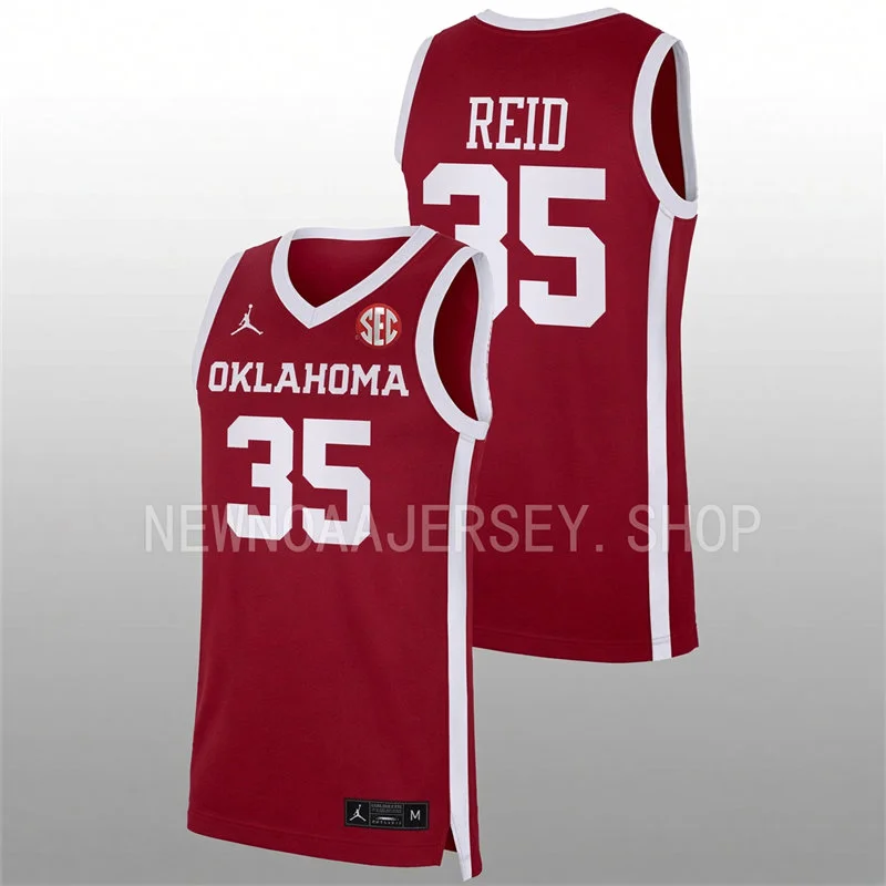 Oklahoma Sooners #35 Derrion Reid 2026-27 Crimson Basketball Game Jersey