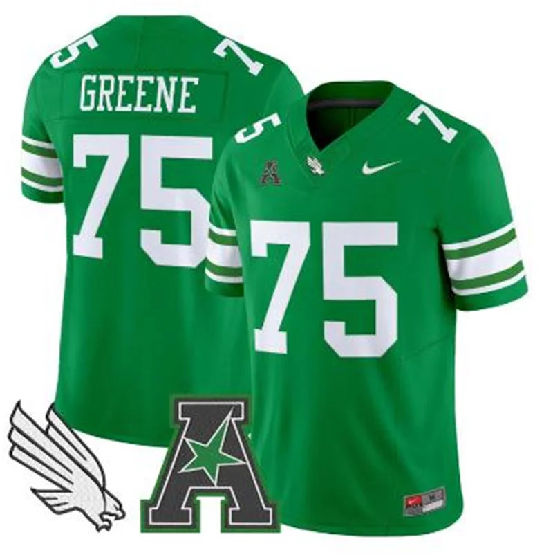 North Texas Mean Green Retired Player #75 Joe Greene Nike Green Football Game Jersey