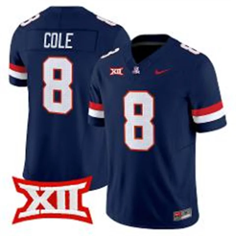 Arizona Wildcats #8 Jay'Vion Cole Nike Navy Home Football Jersey