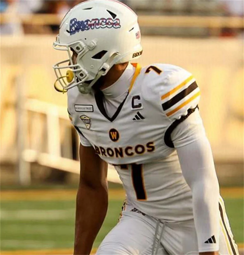 Western Michigan Broncos #7 Baylin Brooks 2026 White Football Game Jersey