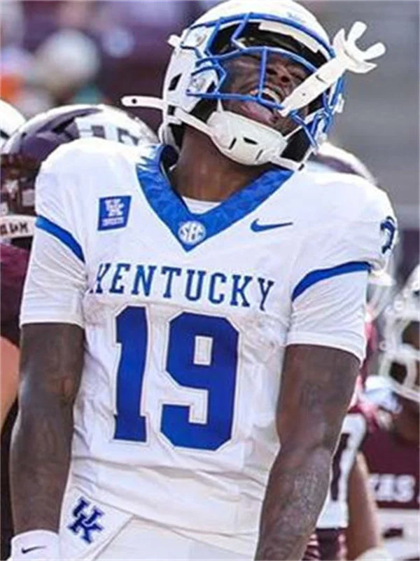 Kentucky Wildcats #19 Kenny Darby White Football Game Jersey