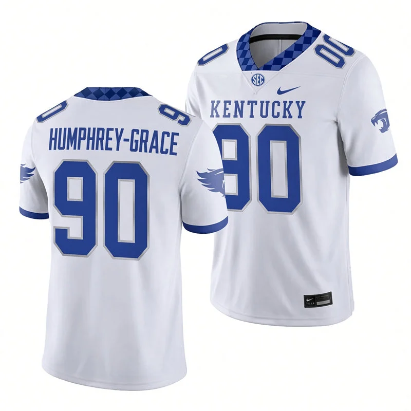 Kentucky Wildcats #90 Mi'Quise Humphrey-Grace White Football Game Jersey