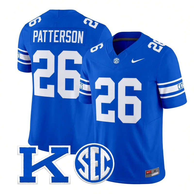 Kentucky Wildcats #26 Jason Patterson Nike Royal Power K 1980's Retro Jersey