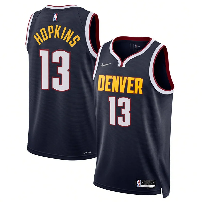 Mens Denver Nuggets #13 Bryce Hopkins Nike Navy Icon Edition Swingman Jersey