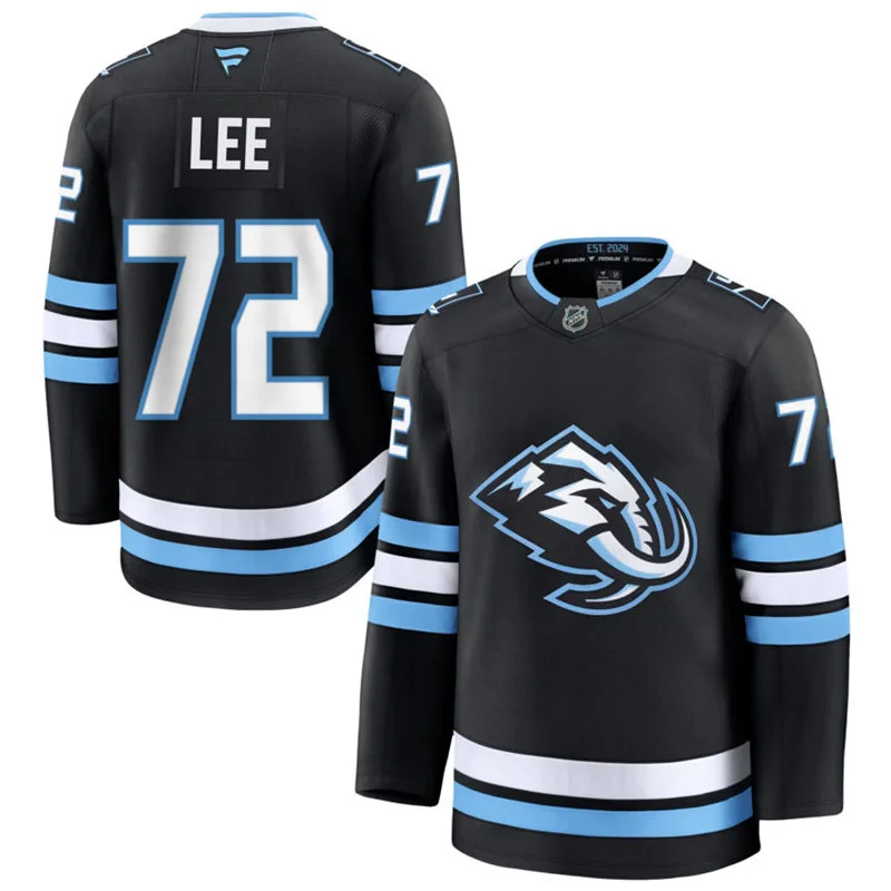 Mens Utah Mammoth #72 Anders Lee Fanatics Home Black Premium Jersey