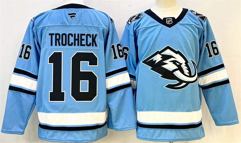 Mens Utah Mammoth #16 Vincent Trocheck Fanatics Blue Alternate Premium Jersey