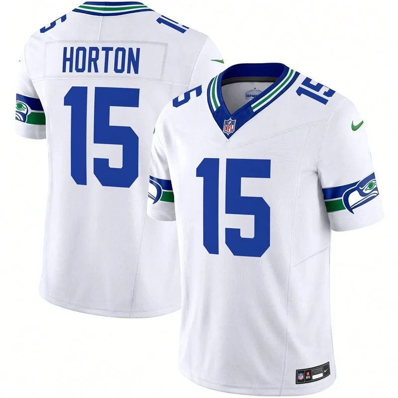 Men's Seattle Seahawks #15 Tory Horton Nike White Throwback F.U.S.E. Limited Jersey