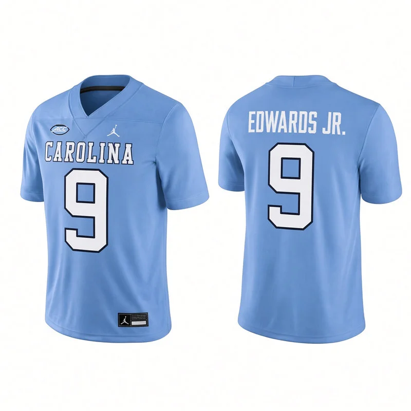 North Carolina Tar Heels #9 Billy Edwards Jr. Blue 1980 ACC Football championship Retro Jersey