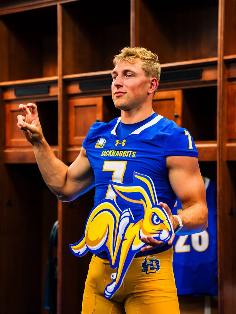 South Dakota State Jackrabbits #7 Chase Mason 2026 Royal Football Game Jersey