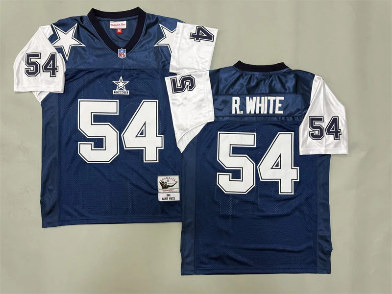 Mens Dallas Cowboys #54 Randy White 1984 Navy Thanksgivings Throwback Jersey