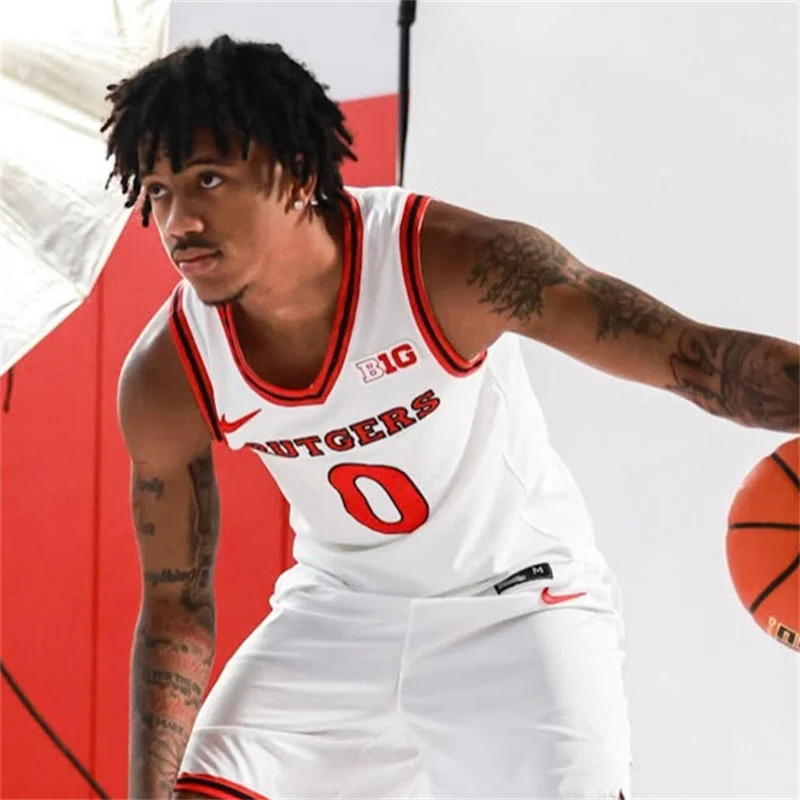 Rutgers Scarlet Knights #0 Tariq Francis 2026 Nike White Basketball Game Jersey