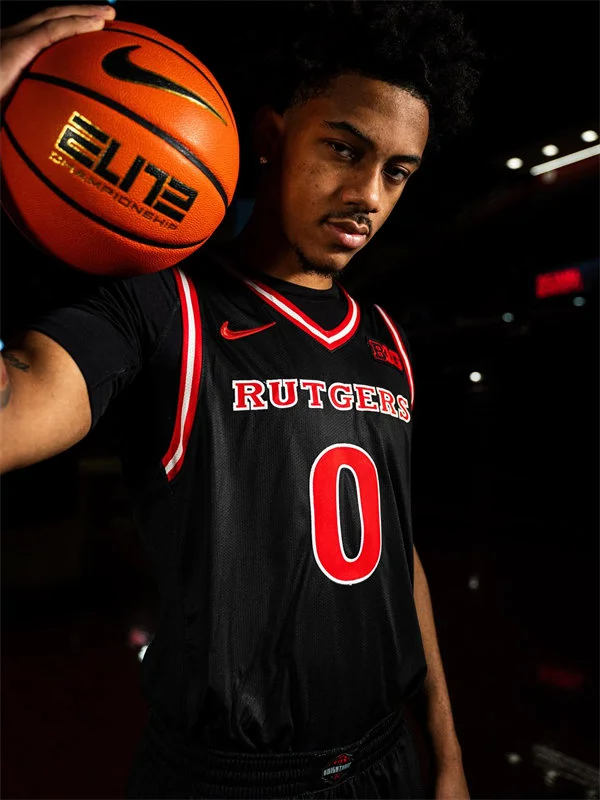 Rutgers Scarlet Knights #0 Tariq Francis 2026 Nike Black Basketball Game Jersey