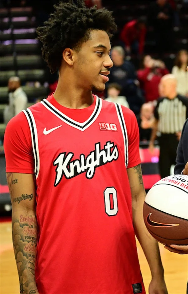 Rutgers Scarlet Knights #0 Tariq Francis 2026 Nike Scarlet 76TH Basketball Game Jersey