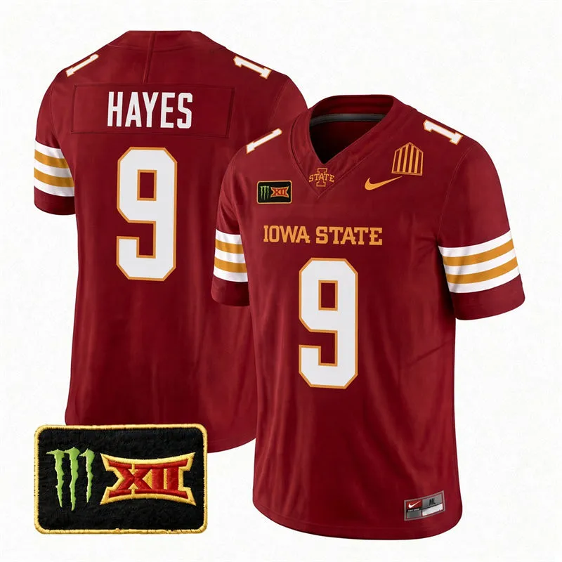 Iowa State Cyclones #9 Omari Hayes 2026 Cardinal Football Game Jersey