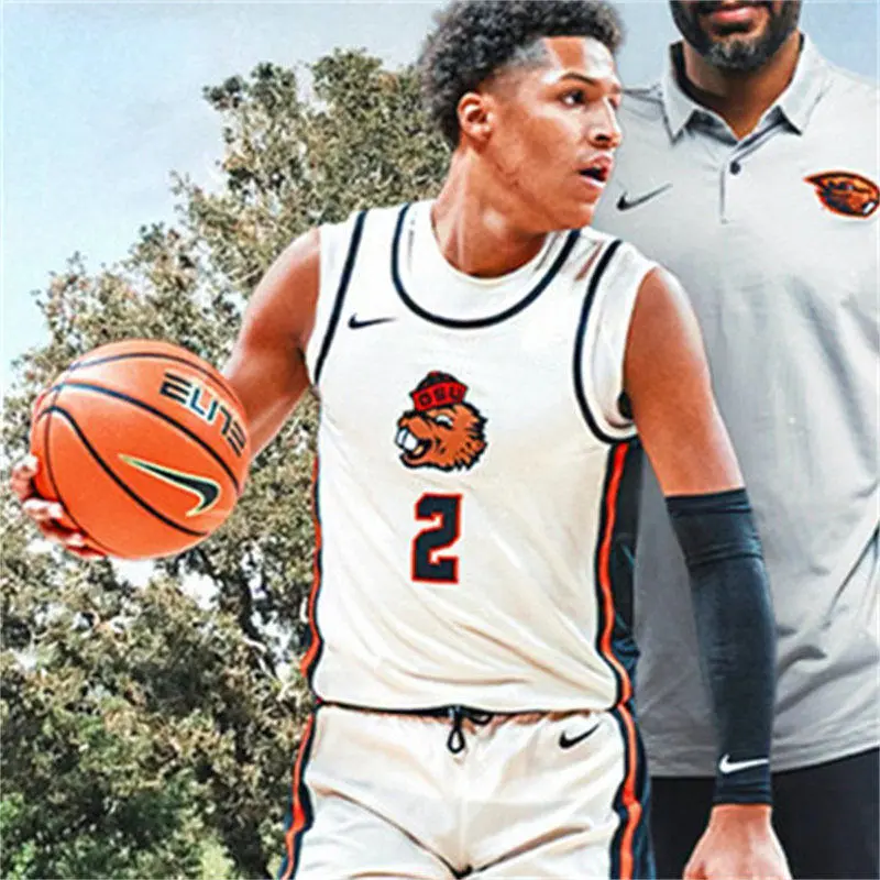 Oregon State Beavers #2 Josiah Lake II Nike 2027 Natural Basketball Game Jersey